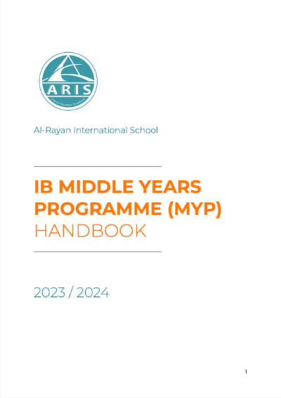 Cover for PYP Students Handbook
