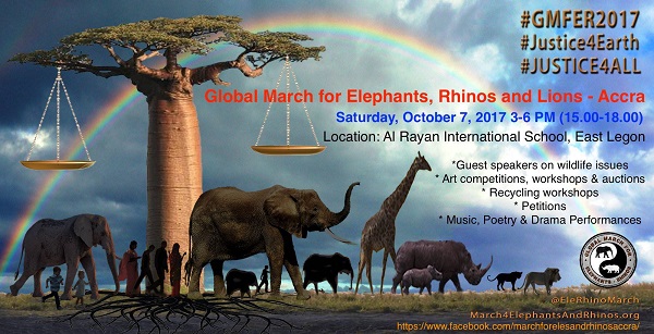 Global March for Elephants, Rhinos and Lions - Accra