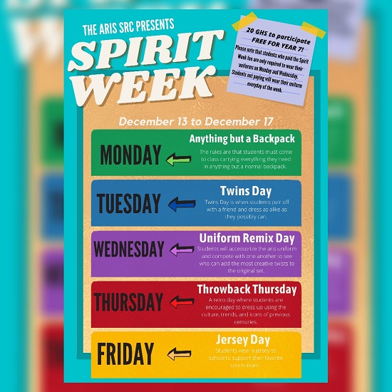 ARIS SRC Presents: Secondary Spirit Week 2021